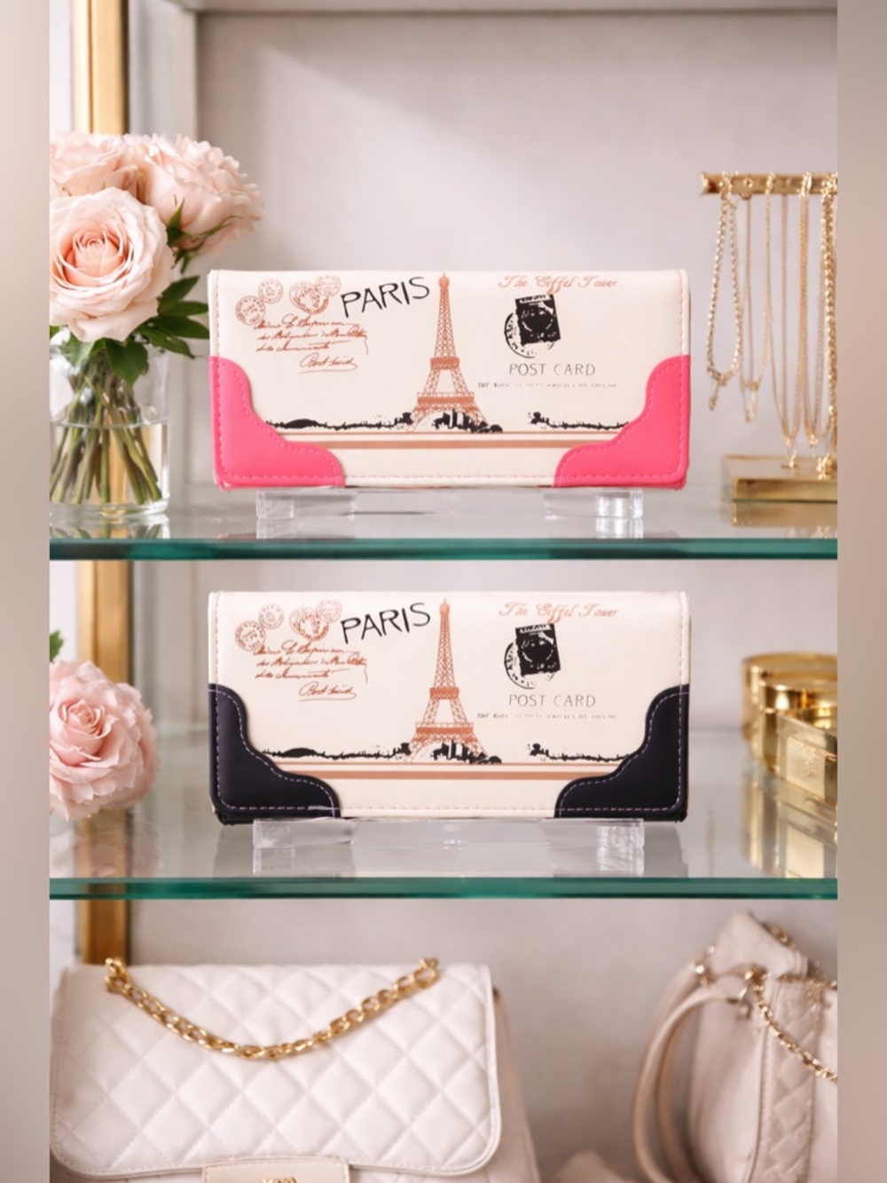 FASHION PARIS EIFFEL TOWER CLUTCH WALLET